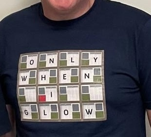 Only When I Glow Blue T-Shirt